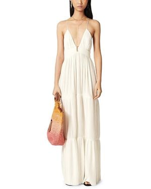 Ba&sh Wasta Tiered Maxi Dress - White