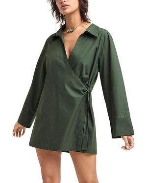 Vitamin A Elodie Wrap Dress - Green