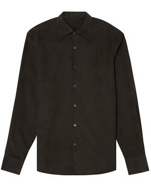 Robert Talbott Morgan Pinwale Corduroy Shirt - Black