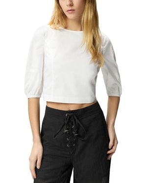 Pinko Acireale Cotton Poplin Blouse - White