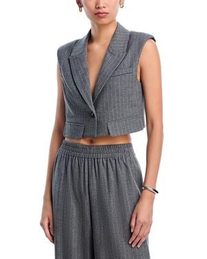 Aqua Cropped Vest - Blue