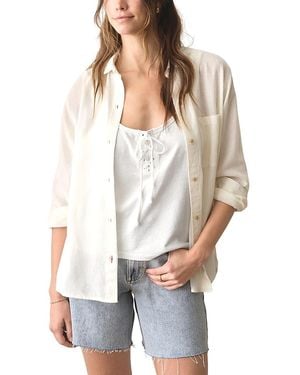 Marine Layer Jane Relaxed Shirt - White