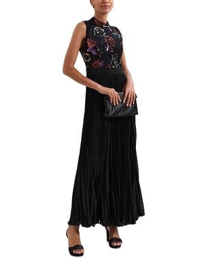 Phase Eight Lela Sequin Maxi Dress - Black