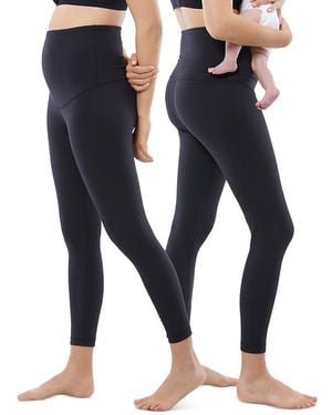 Ingrid & Isabel Active Postpartum Light Compression Leggings, Pack Of 2 - Black