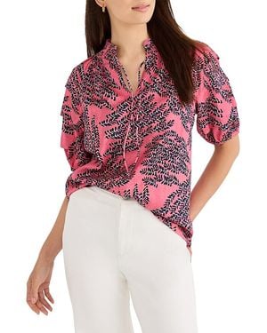 NIC+ZOE Petites Blush Of Spring Peasant Top - Red