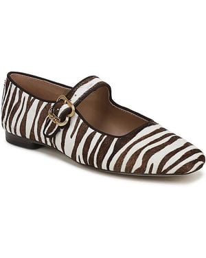 Sam Edelman Michaela Velvet Mary Jane Flats - Brown