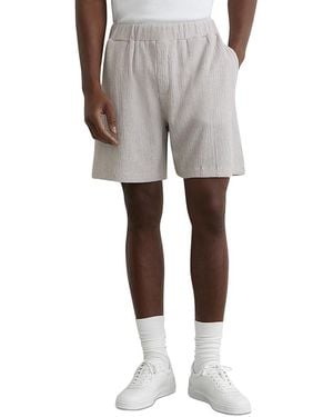 Reiss Flint Textured 6 Shorts - Gray