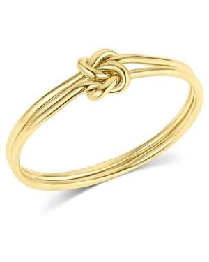 SET & STONES Marko Knot Ring - Metallic