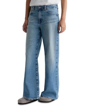 AG Jeans Saige High Rise Wide Leg Jeans - Blue