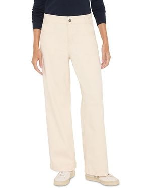 NIC+ZOE Weekend High Rise Wide Leg Jeans - White