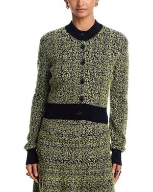Brandon Maxwell Aubrey Shrunken Cardigan - Green