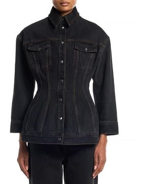 Wardrobe NYC Closet. Nyc Denim Contour Jacket - Black