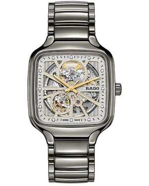 Rado True Square Open Heart Sparkling Watch, 38Mm X 38Mm - Gray