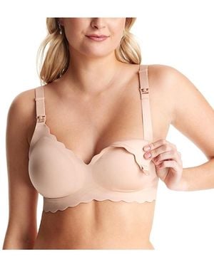 Momcozy Yn46 Jelly Strip Seamless Nursing Bra - Pink