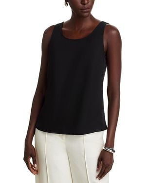Misook Scoop Neck Tank - Black