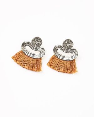 COG Sonia Tassel Earrings - White