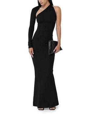 MARCELLA Manhattan One Shoulder Gown - Black