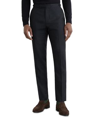 Reiss Venue Tailored Fit Check Suit Trouser Pants - Black