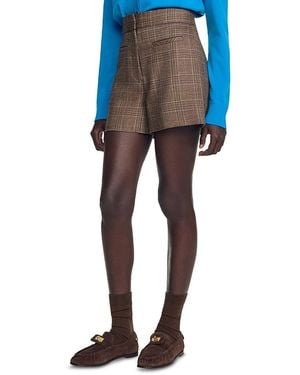 Sandro Finn Wool Shorts - Blue