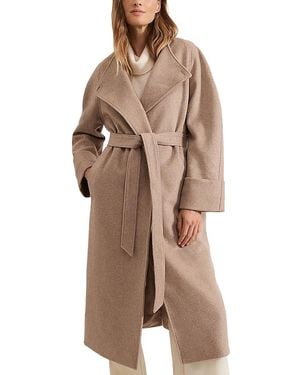 Phase Eight Aoife Wrap Coat - Brown
