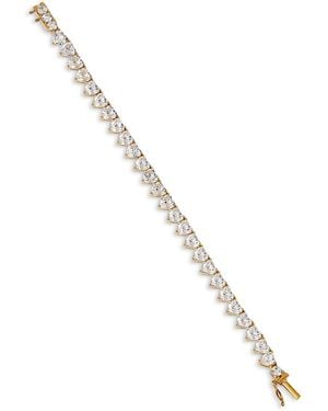 Nadri Real Love Heart Cubic Zirconia Flex Bracelet - Metallic