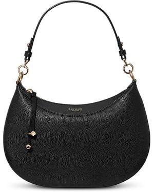 Kate Spade Liv Medium Leather Shoulder Bag - Black