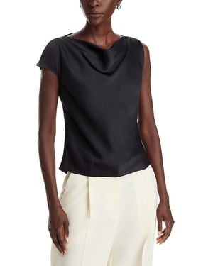 Theory Split Sleeve Cowl Neck Top - Blue