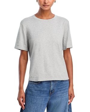 Rails Cotton And Cashmere Short Sleeve Tee - Grey