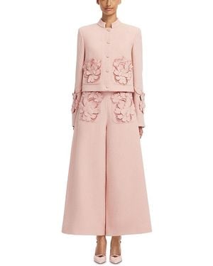 LEO LIN Blythe Applique Tweed Jacket - Pink