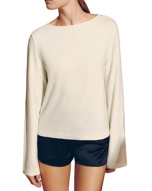 Reformation Eternity Boat Neck Knit Top - White