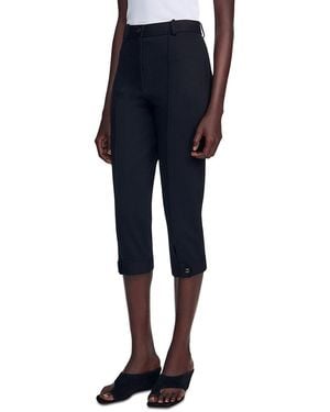 Sandro Safran Slim Capri Pants - Blue