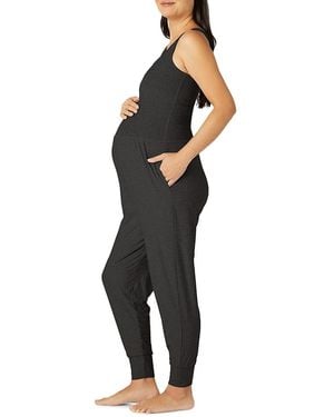 Beyond Yoga Spacedye Maternity Jumpsuit - Black