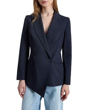 Santorelli Mara Asymmetrical Blazer - Blue