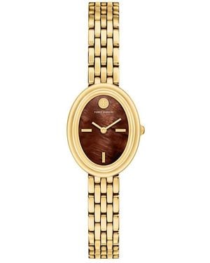 Tory Burch Oval Watch, 28Mm - Metallic