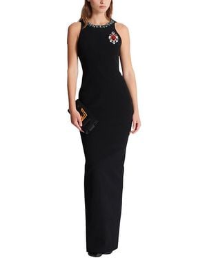Balmain Long Sleeveless Dress - Black