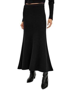 Rails Odita Wool Blend A Line Maxi Skirt - Black