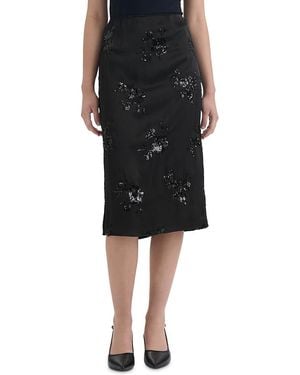 NVLT Embellished Midi Skirt - Black