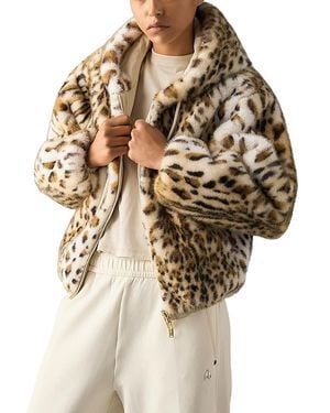 Moose Knuckles Eaton Reversible Faux Fur Jacket - Natural