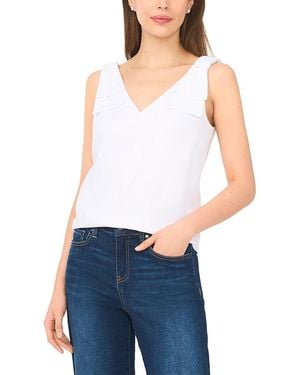 Cece Bow Shoulder Tank - Blue
