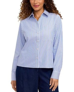 Foxcroft Jodie Stripe Shirt - Blue