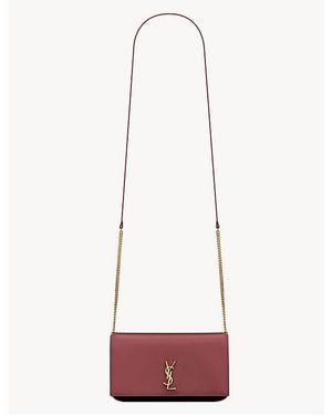 Saint Laurent Cassandre Crossbody Bag Phone Holder With Strap - White