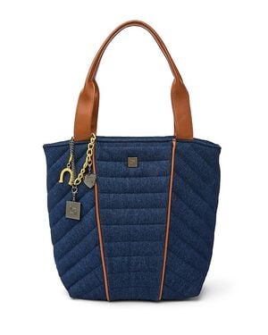 Think Royln High Note Denim Tote - Blue