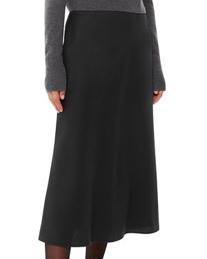 Whistles Louise Bias Cut Skirt - Black