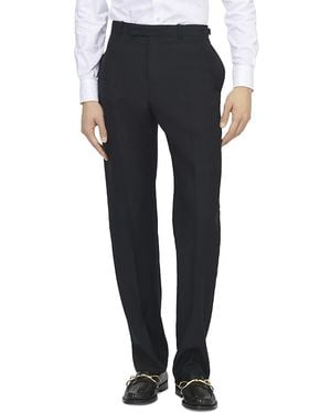 McQueen Wool Mohair Tailored Pants - Blue