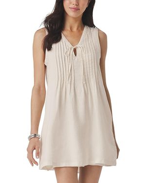 Splendid Stella Linen Mini Dress - Gray