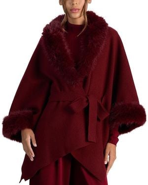 Alice + Olivia Joanne Sweater Coat - Red