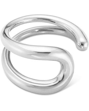 Georg Jensen Sterling Mercy Ear Cuff - White