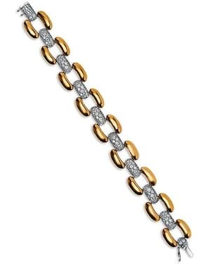 Nadri Edie Crystal Link Line Bracelet - Metallic
