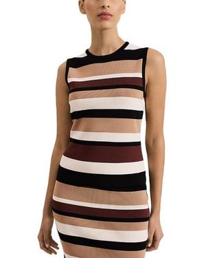 Phase Eight Louisa Striped Top - White