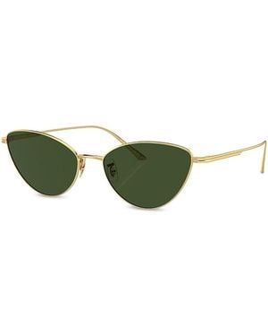 KHAITE X Oliver Peoples Butterfly Sunglasses, 56Mm - Green